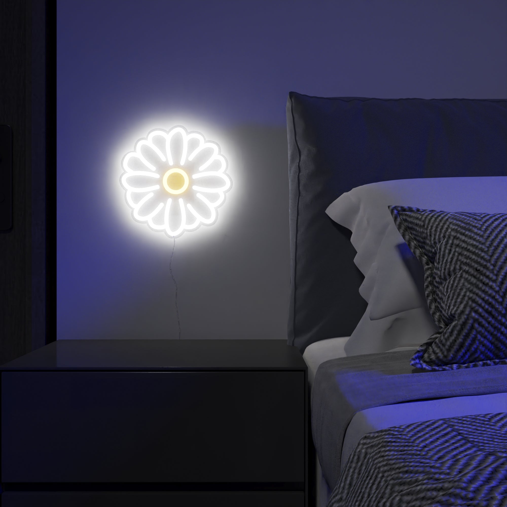 Tripping Daisy, Zeichen aus Neon-LEDs